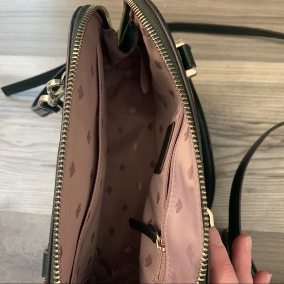 Kate Spade Dark Green Patterson Drive Dome
Satchel Crossbody Leather Bag - Picture 4 of 8